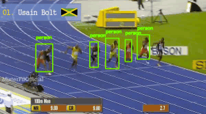 athletes running object tracking