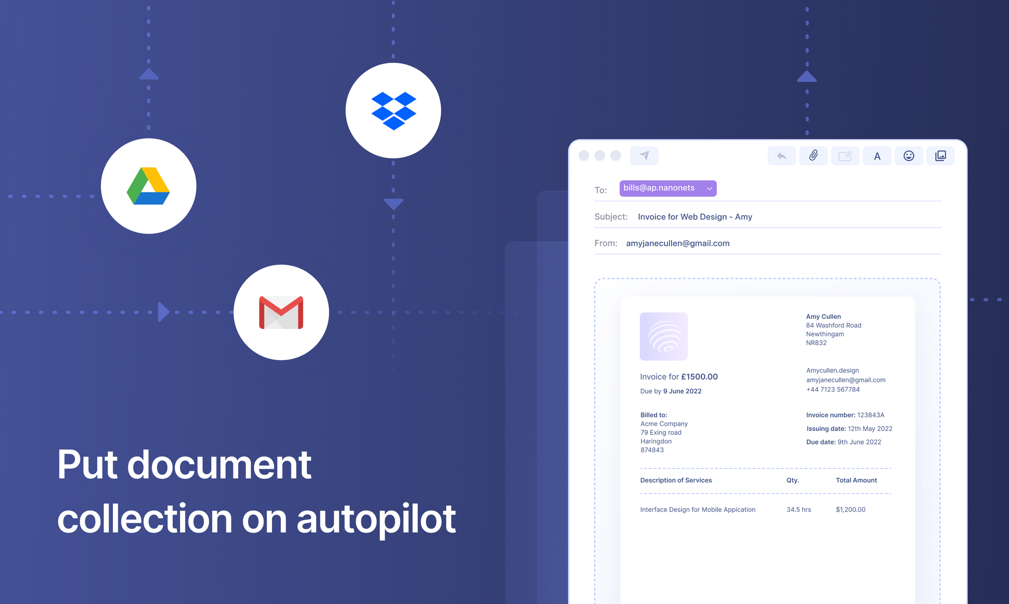 recopile automáticamente documentos en su flujo de trabajo AP