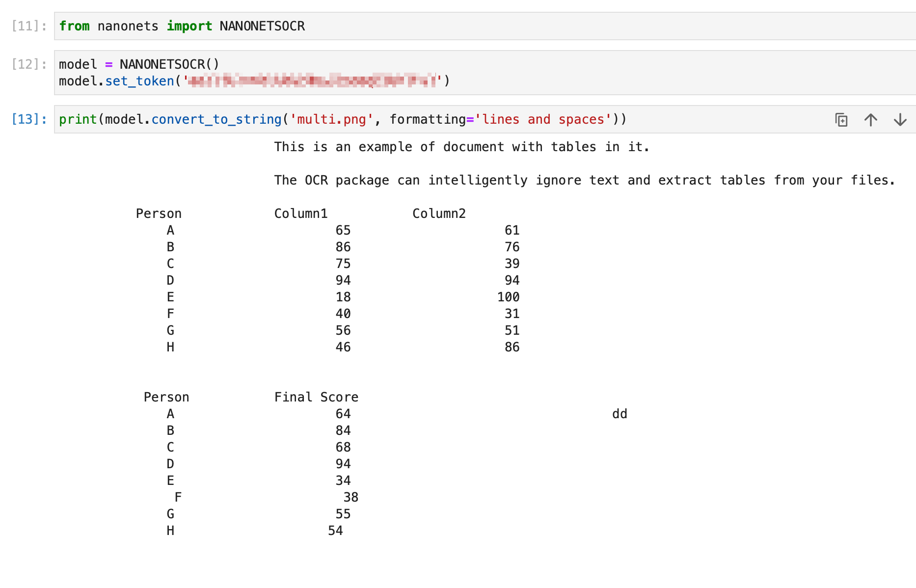 this image demonstrates what happens when we run the `convert_to_string` method with `formatting = 'lines and spaces'` mode.