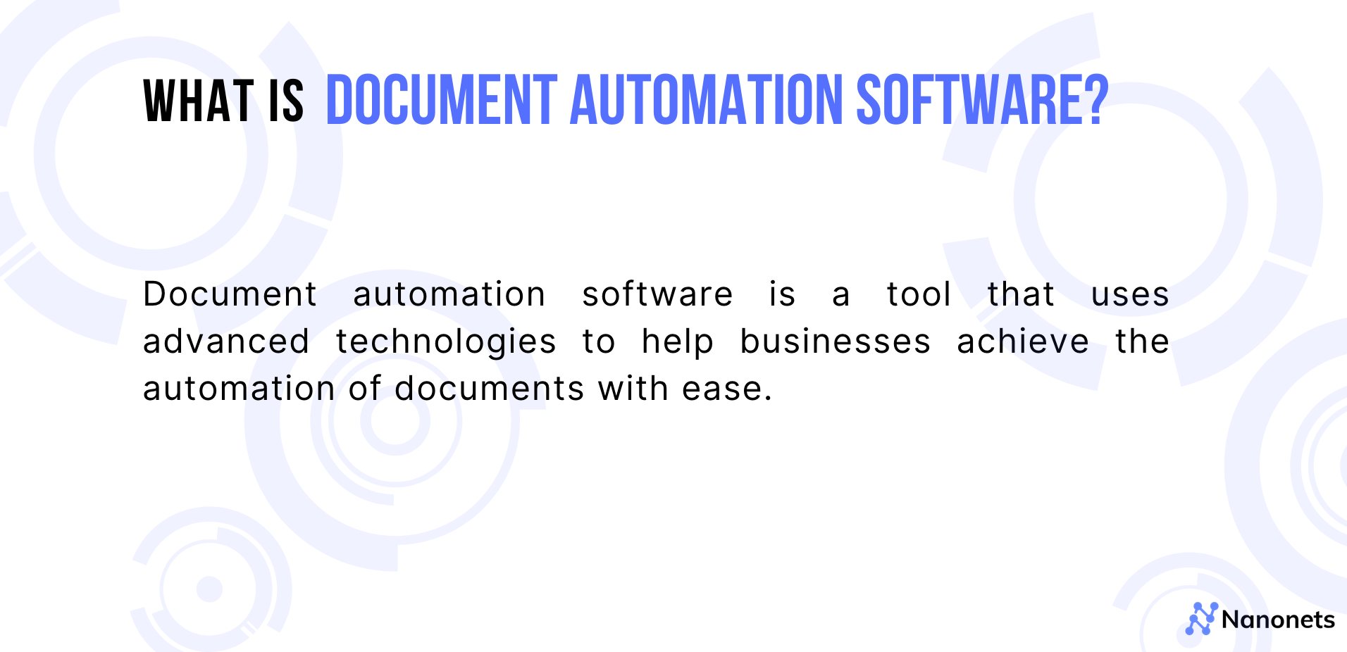 What is document automation software?