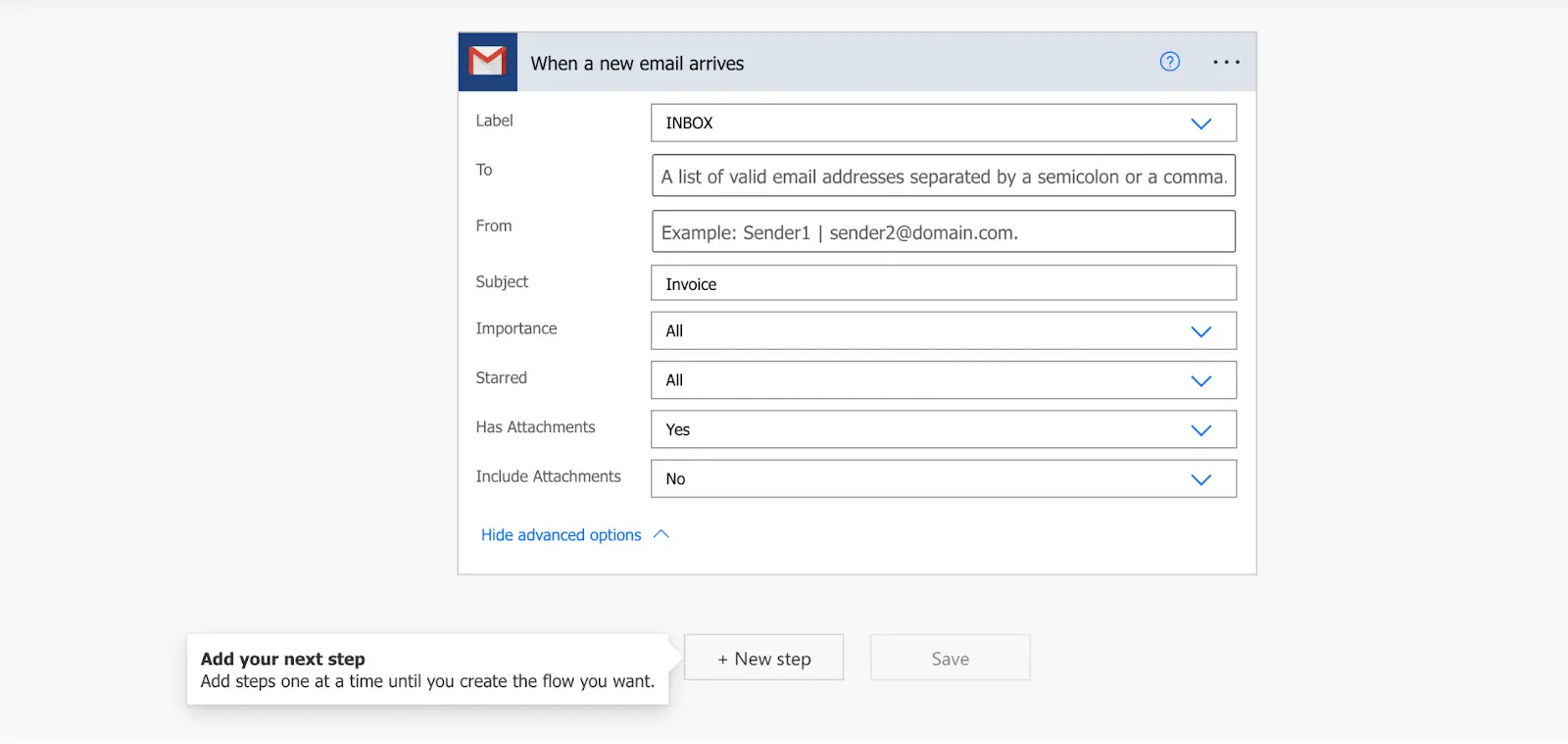Adding dyanmic email content in Power Automate workflow