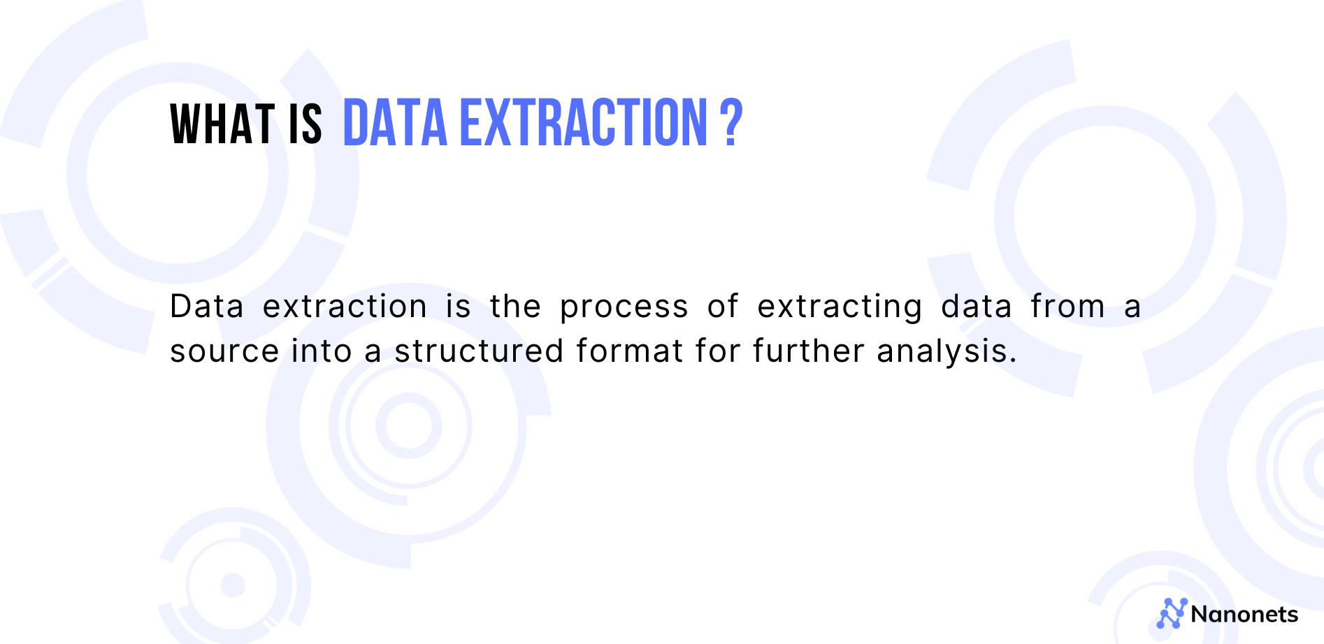 Definition of data extraction 