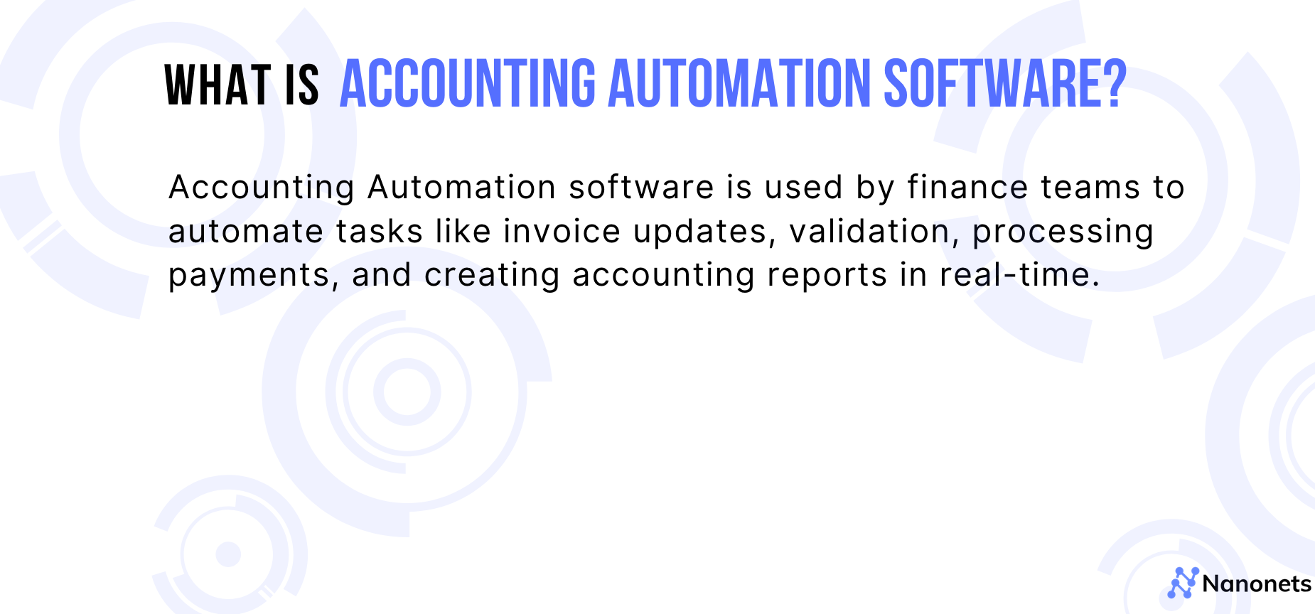 Accounting Automation Software definition 