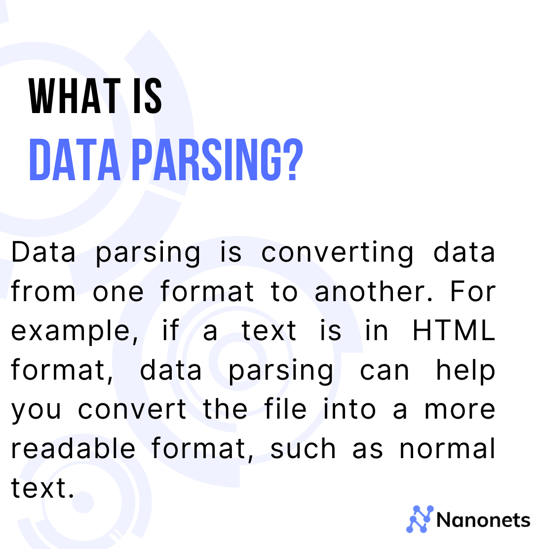 Data Parsing Definition 