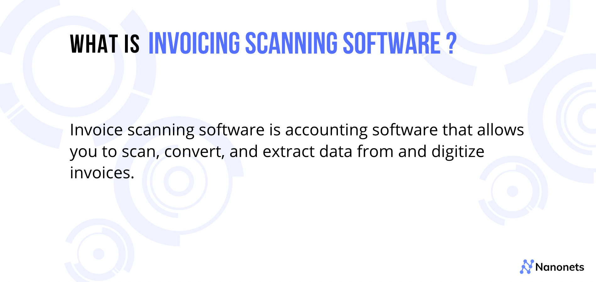 Invoice Scanning Software