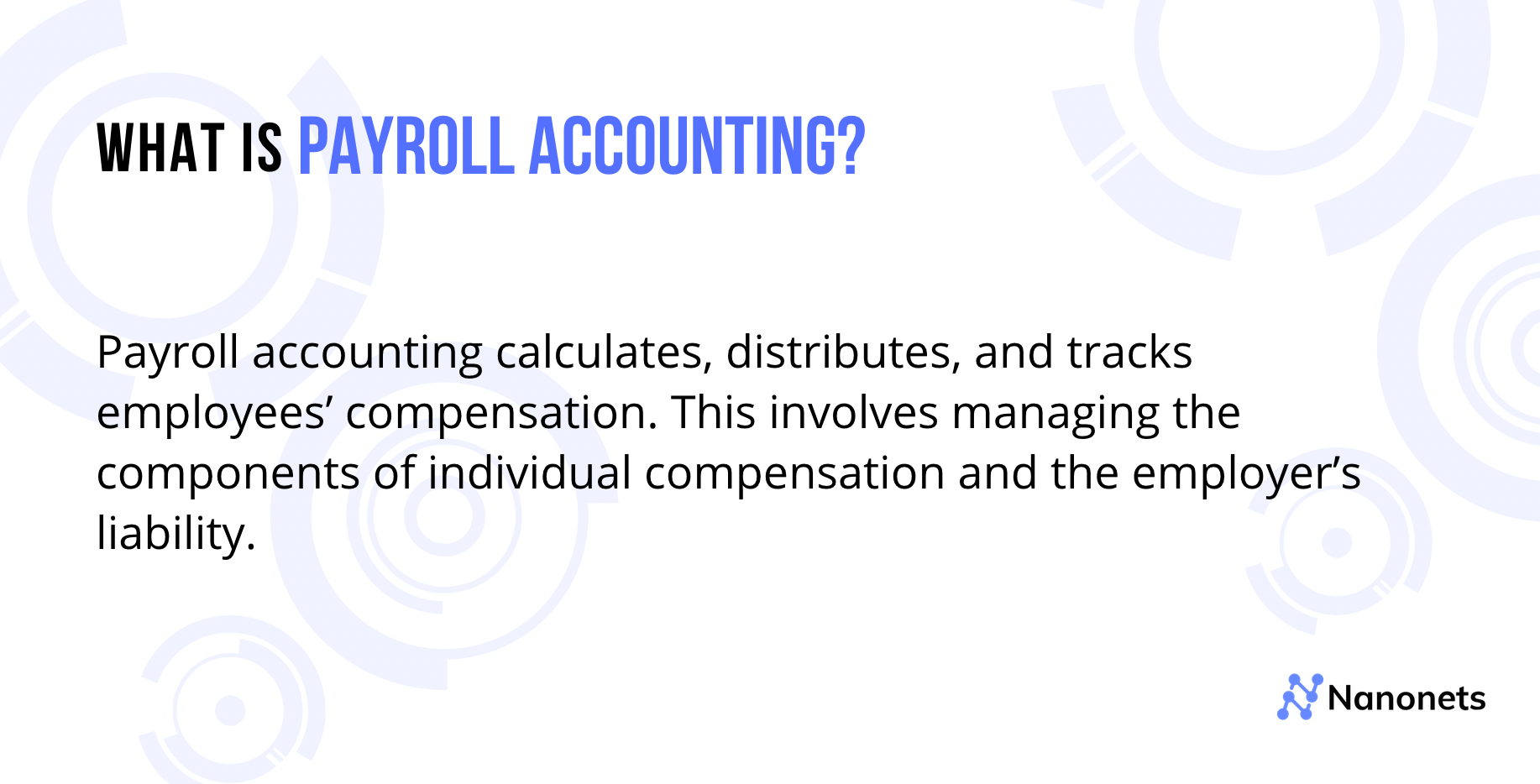 Payroll accounting definition