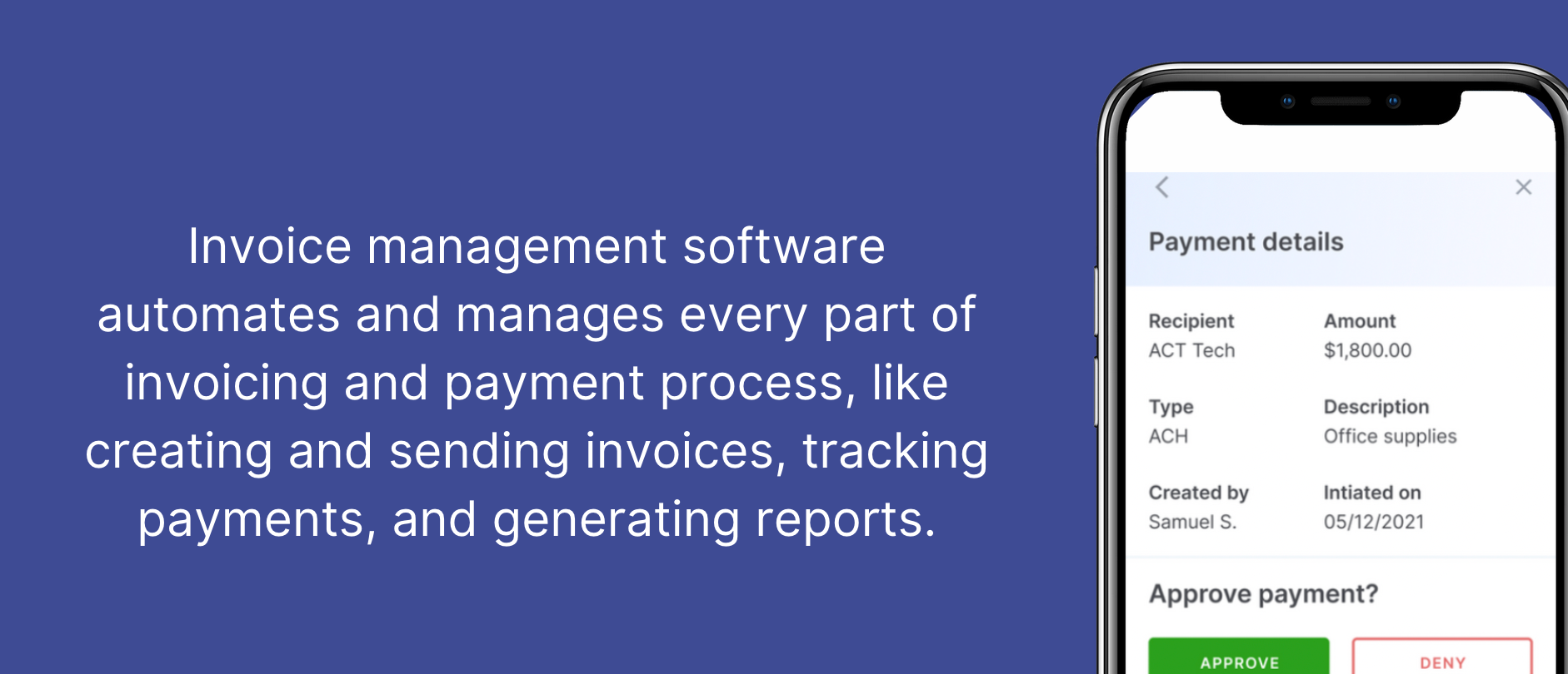 What is invoice management software