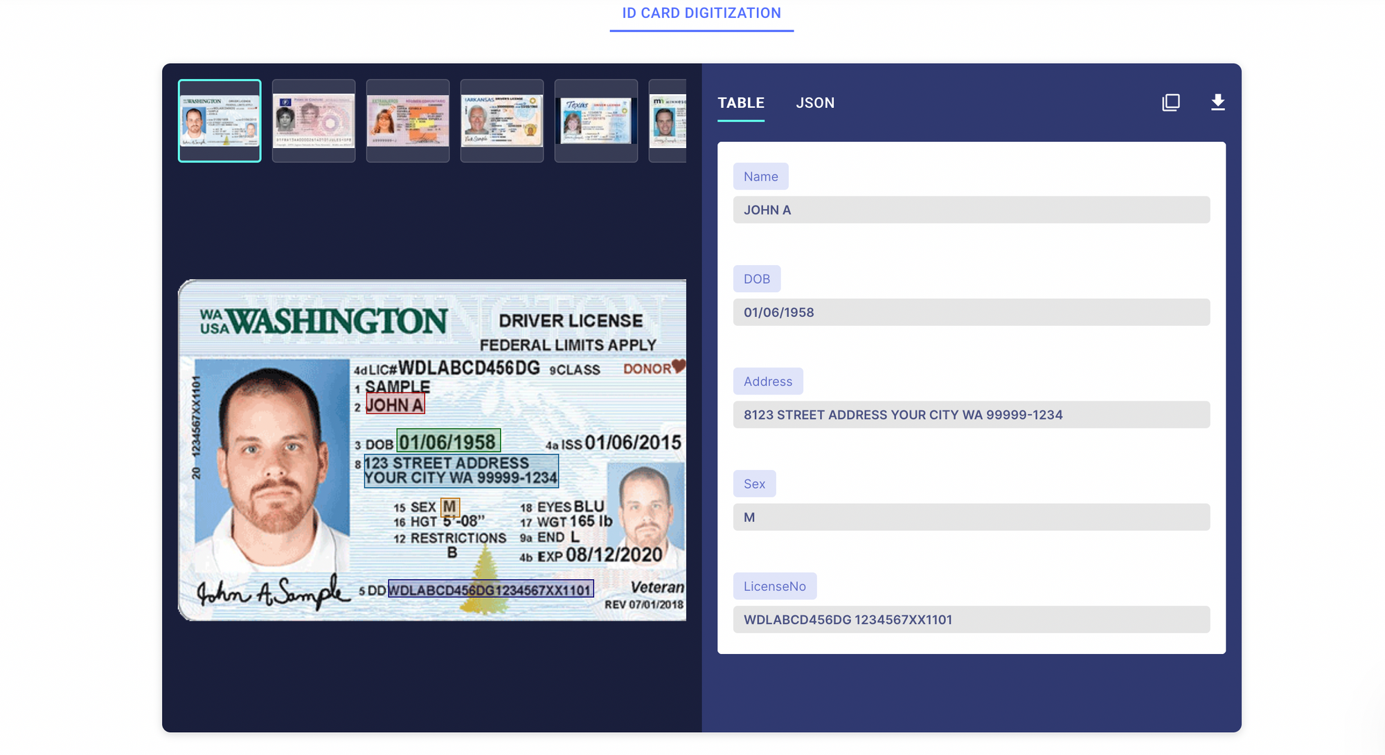 ID Card digitization with Nanonets