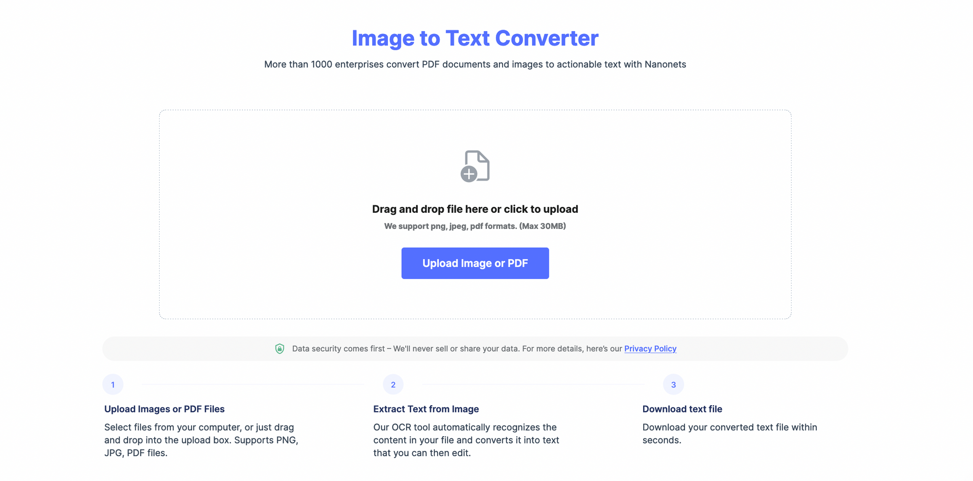 Image to Text converter 