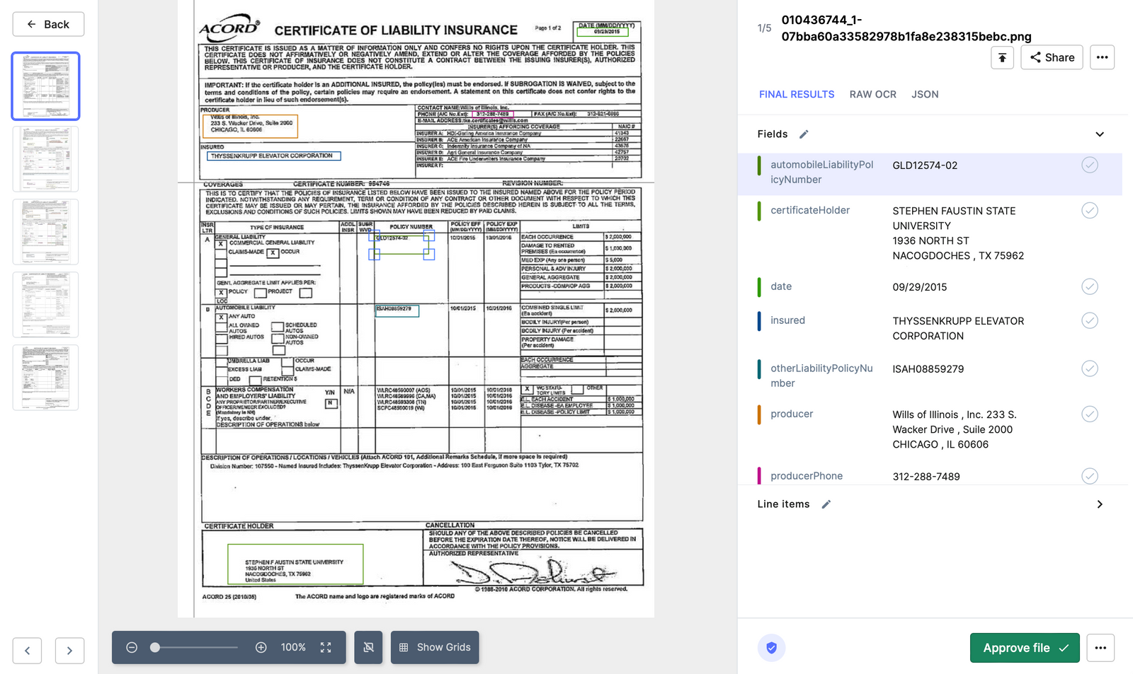 Use Zapier and Nanonets to automate claim data capture and processing