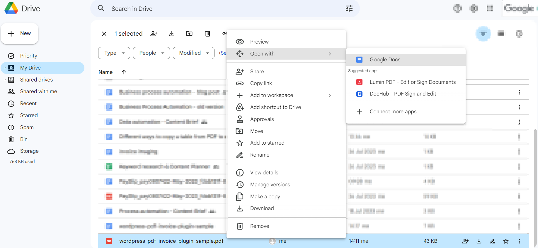 How to copy PDF tables using Google Docs