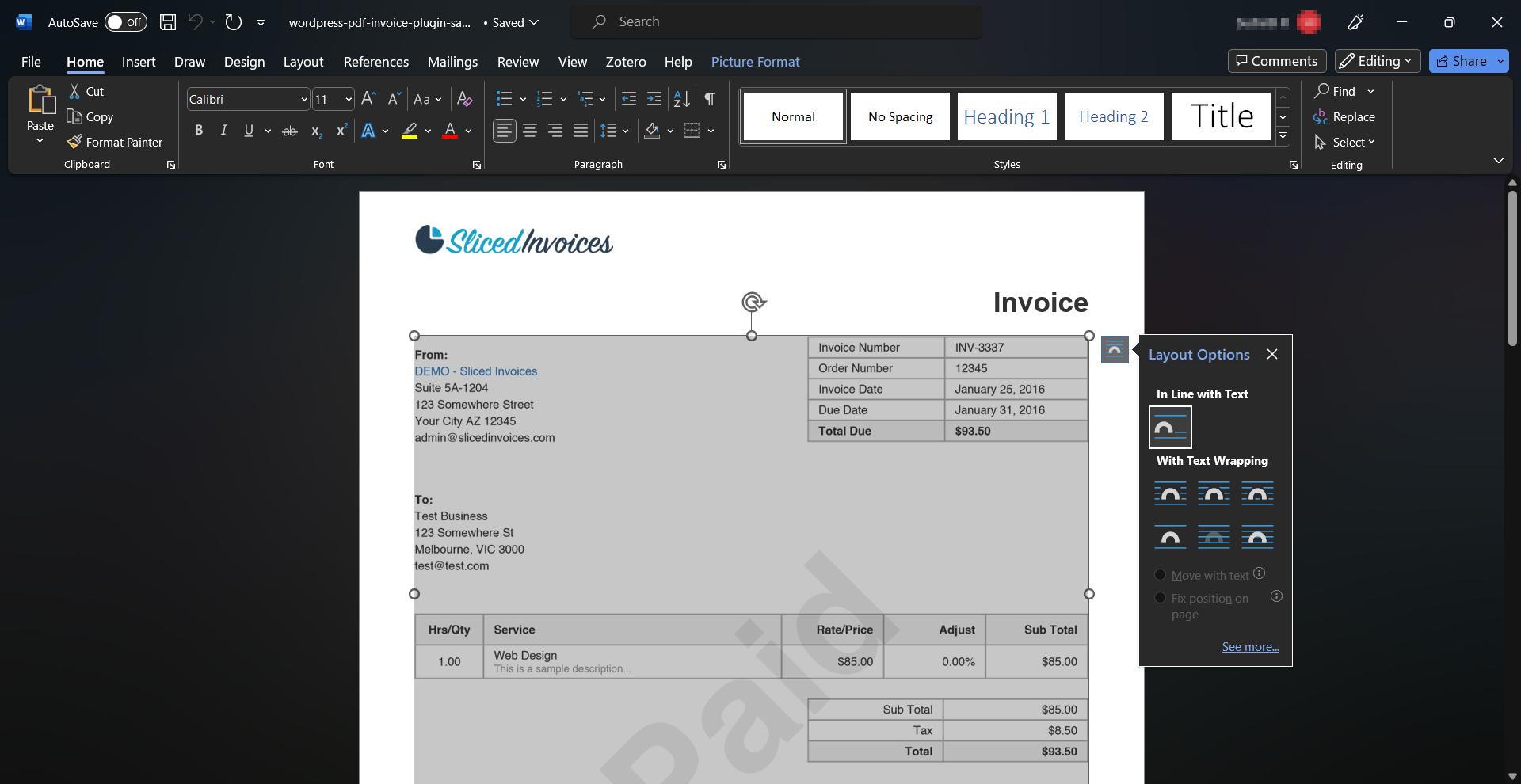 Using MS Word to copy tables from PDF to Excel