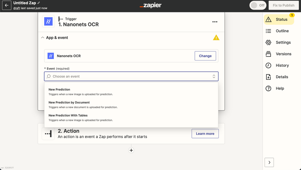 Use Zapier to connect Nanonets with everything from JotForms to Google Drive