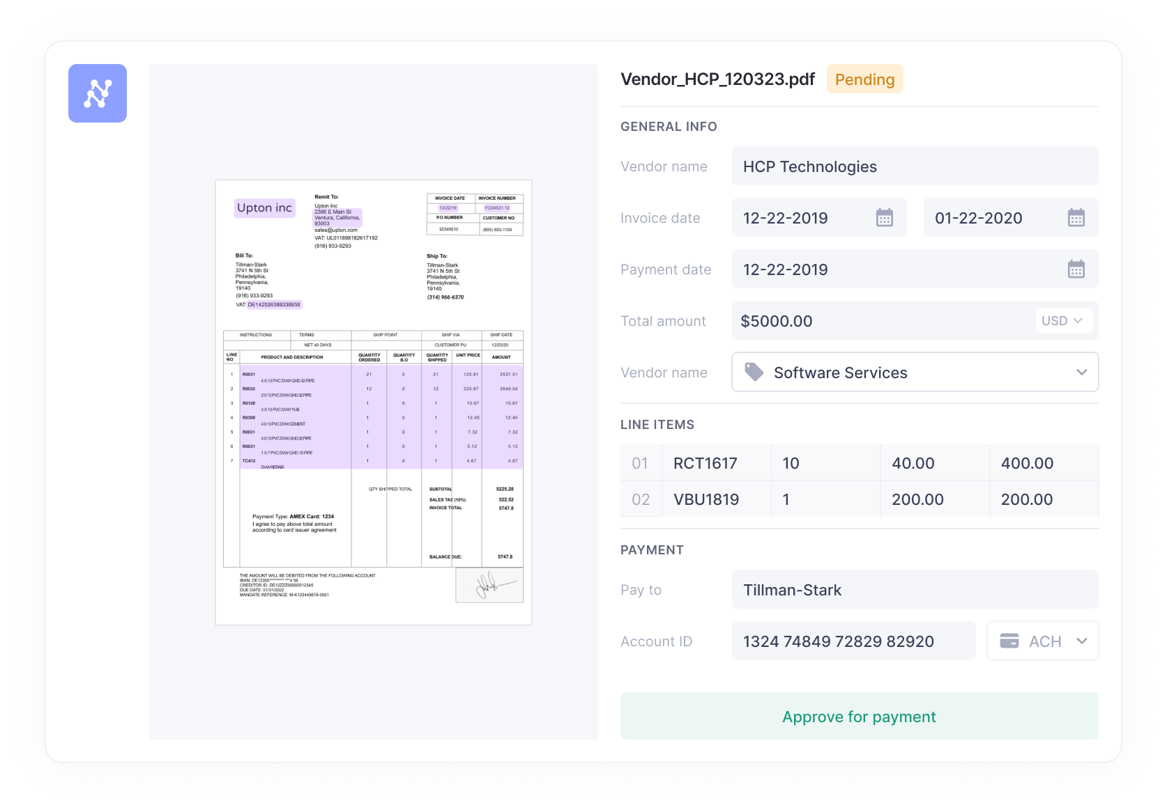 Nanonets can automate data extraction from invoices and other financial documents