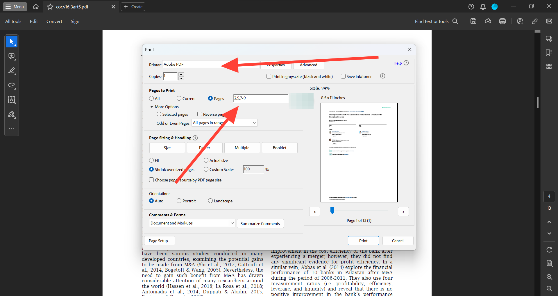 How to extract pages from a PDF using Adobe Reader