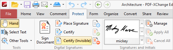 PDF Xchange for Signature Verification in PDFs