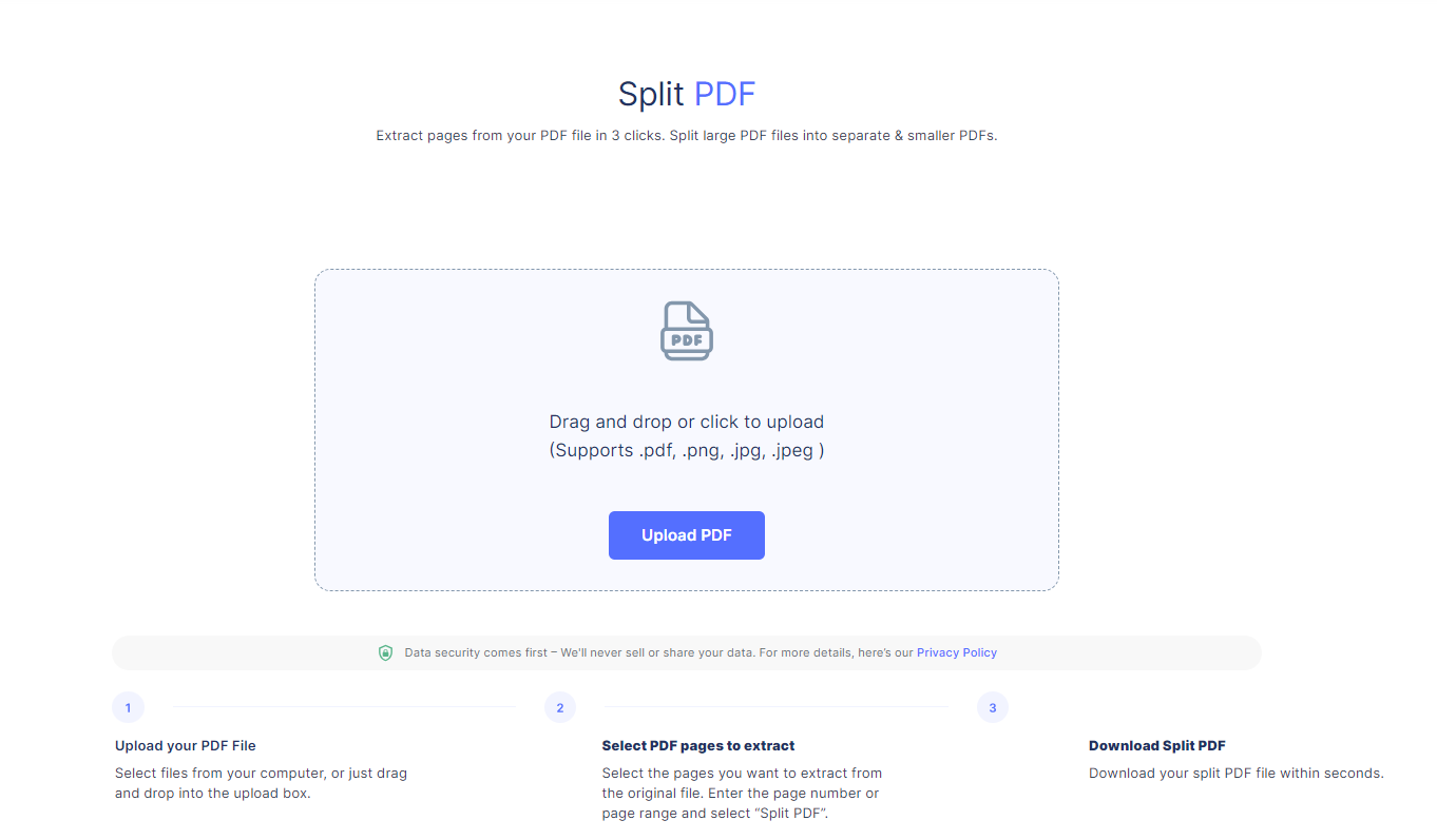 Split PDF - Extract pages from your PDF