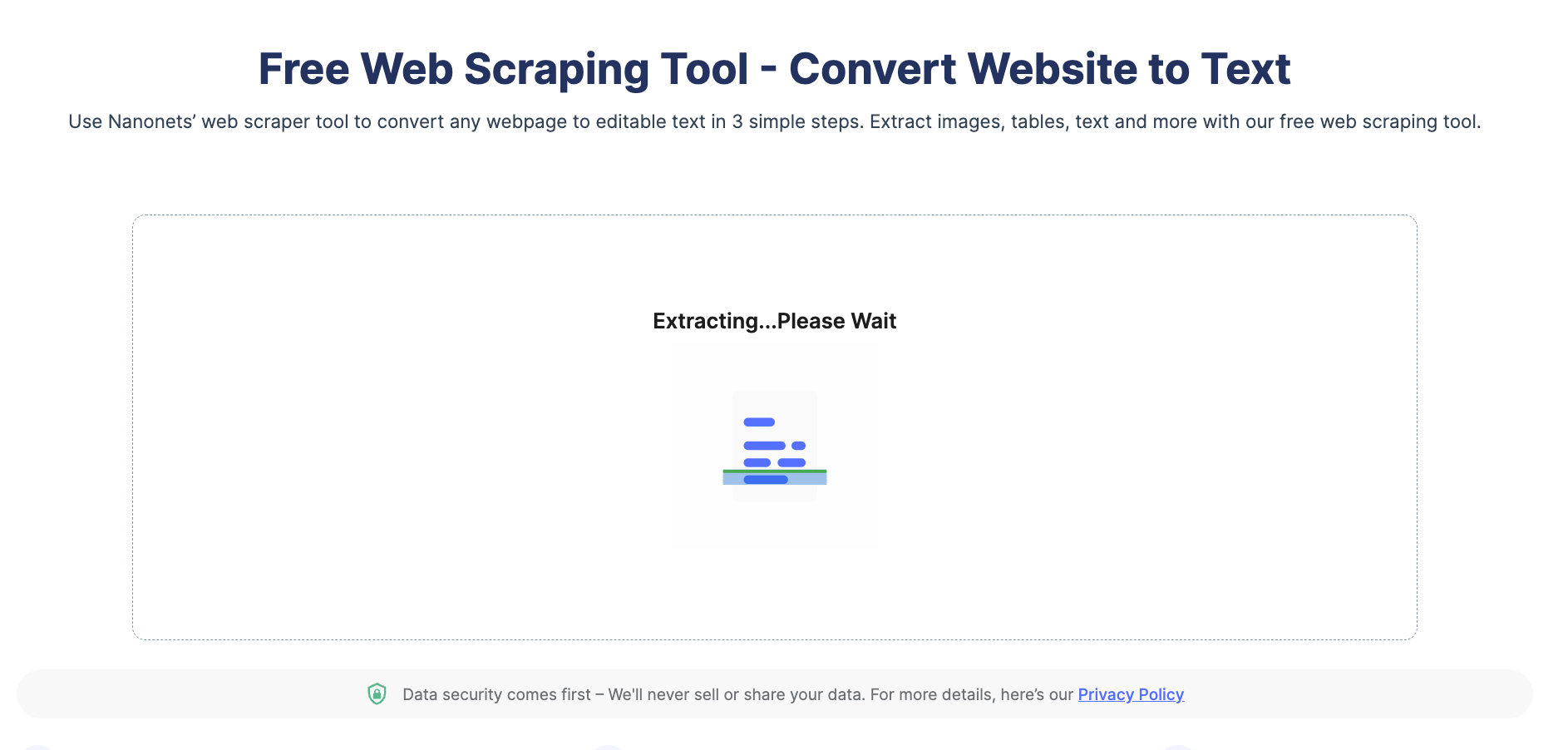Click on Scrape and Download to start web scraping
