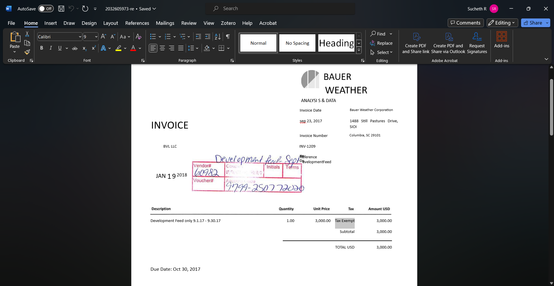 Modify scanned documents in Microsoft Word