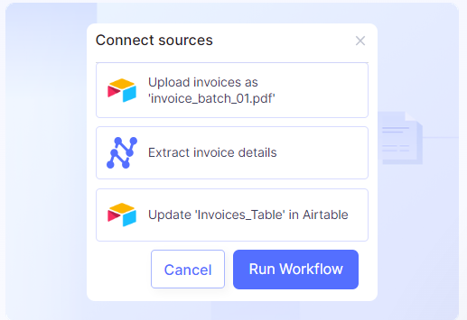 Extract data from PDFs and populate the data into Airtable automatically