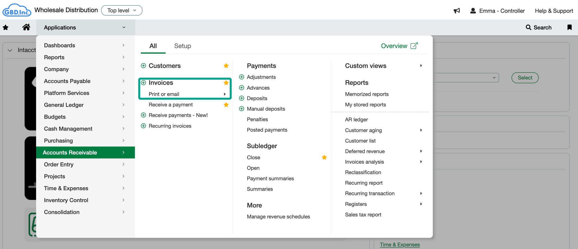 Sage Invoicing