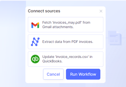Automatically extract data from Gmail attachments for streamlined processing