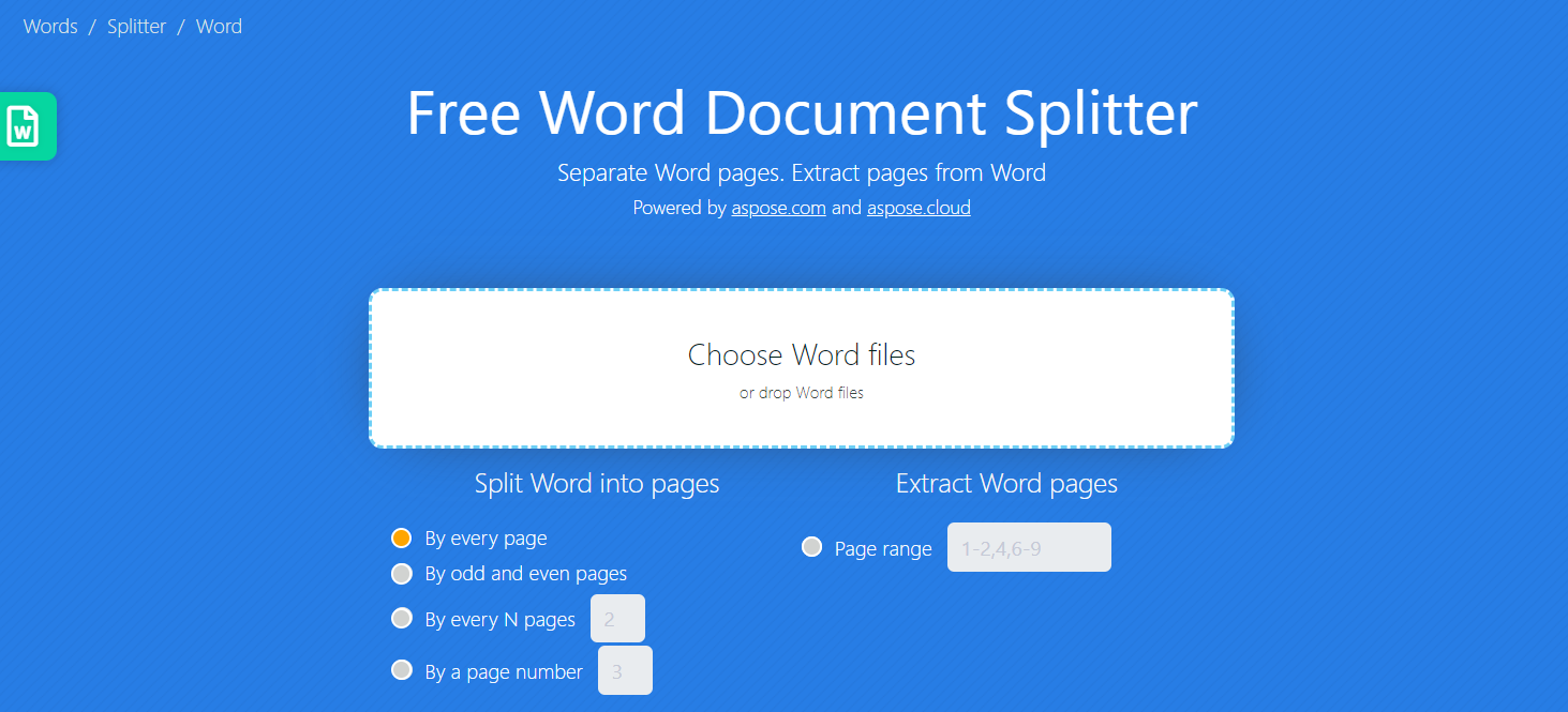 Free Word Document Spliter