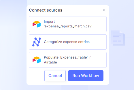 An example of how automated data workflows work