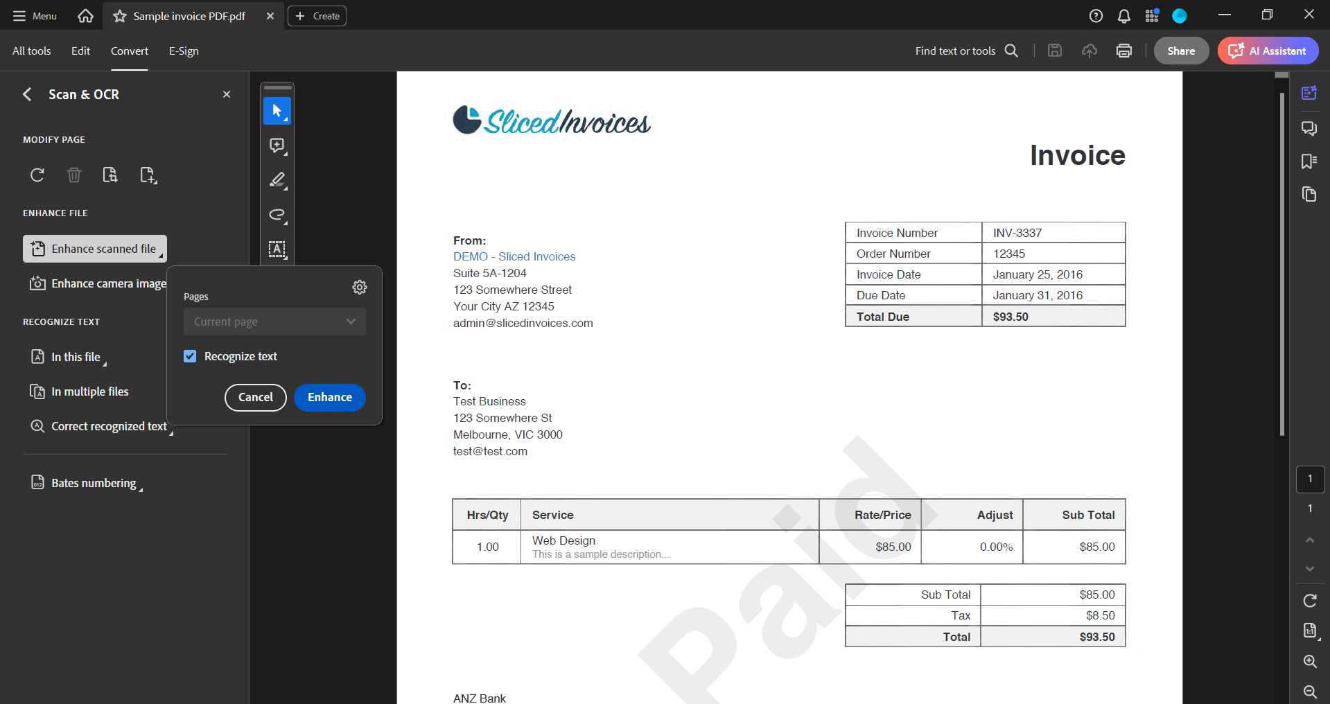 Here's how to Scan and OCR using Adobe Acrobat Reader Pro