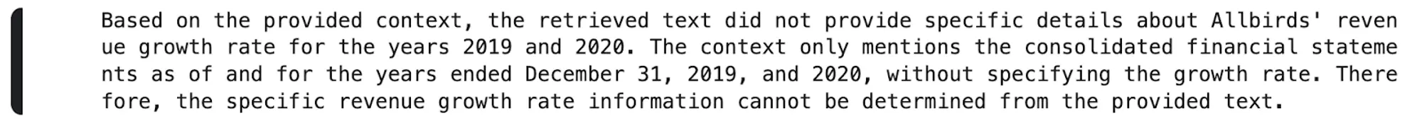 RAG App output query