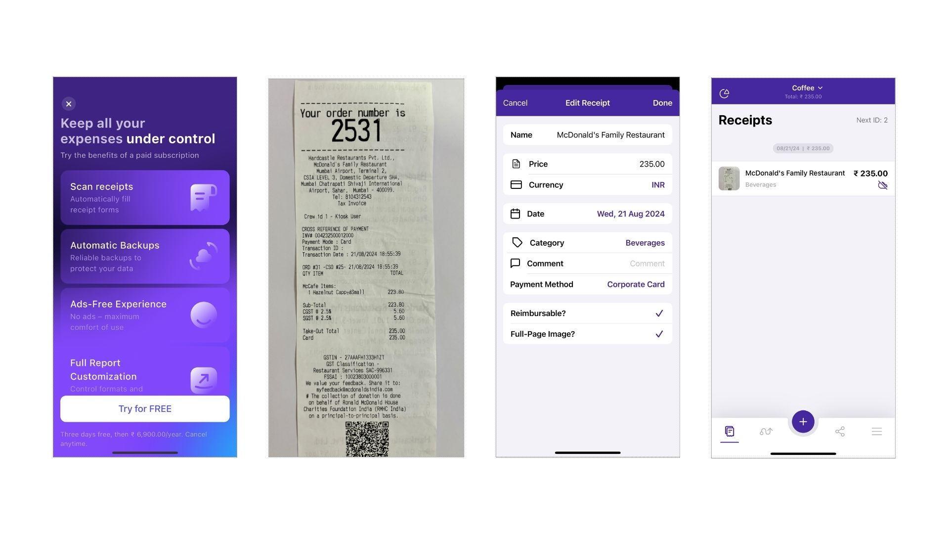 Smart Receipts Receipt Scanner App - Nanonets