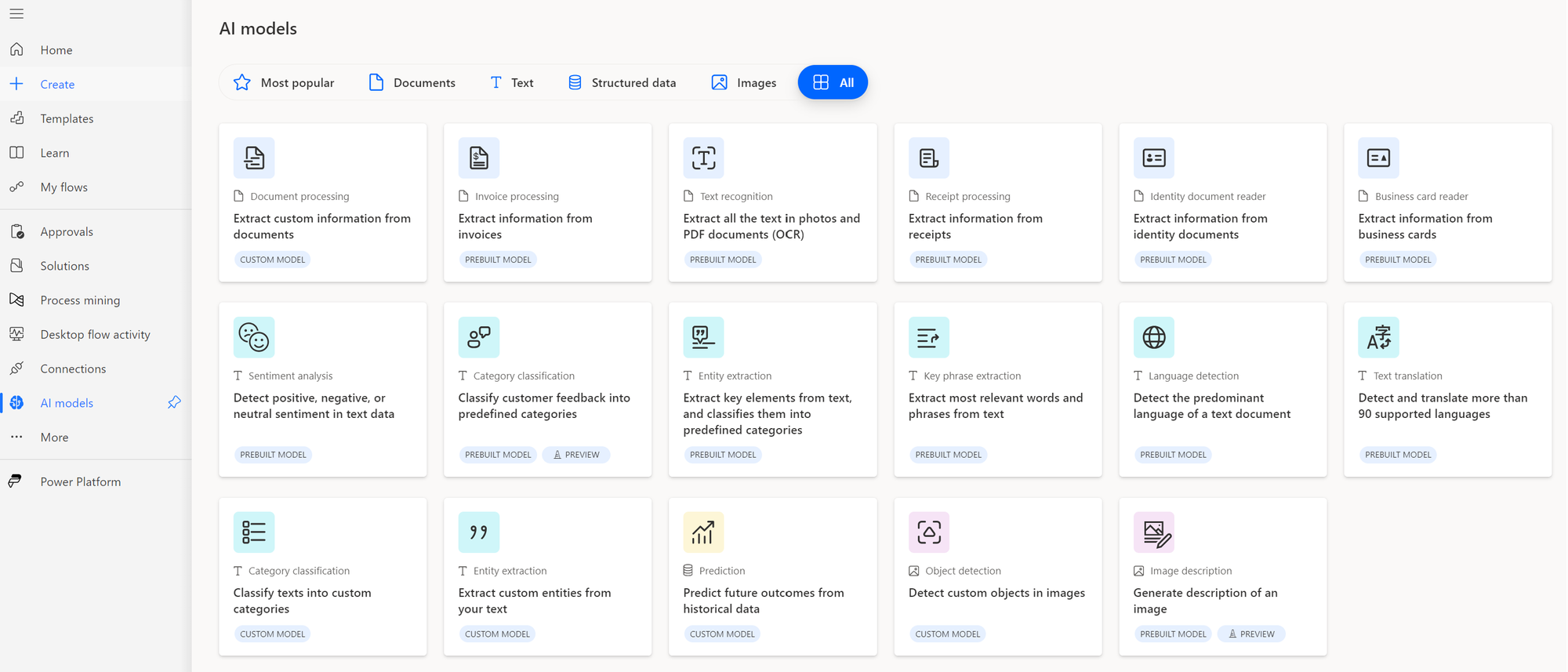 Here's how you get started with Microsoft Power Platform's AI Builder feature. 