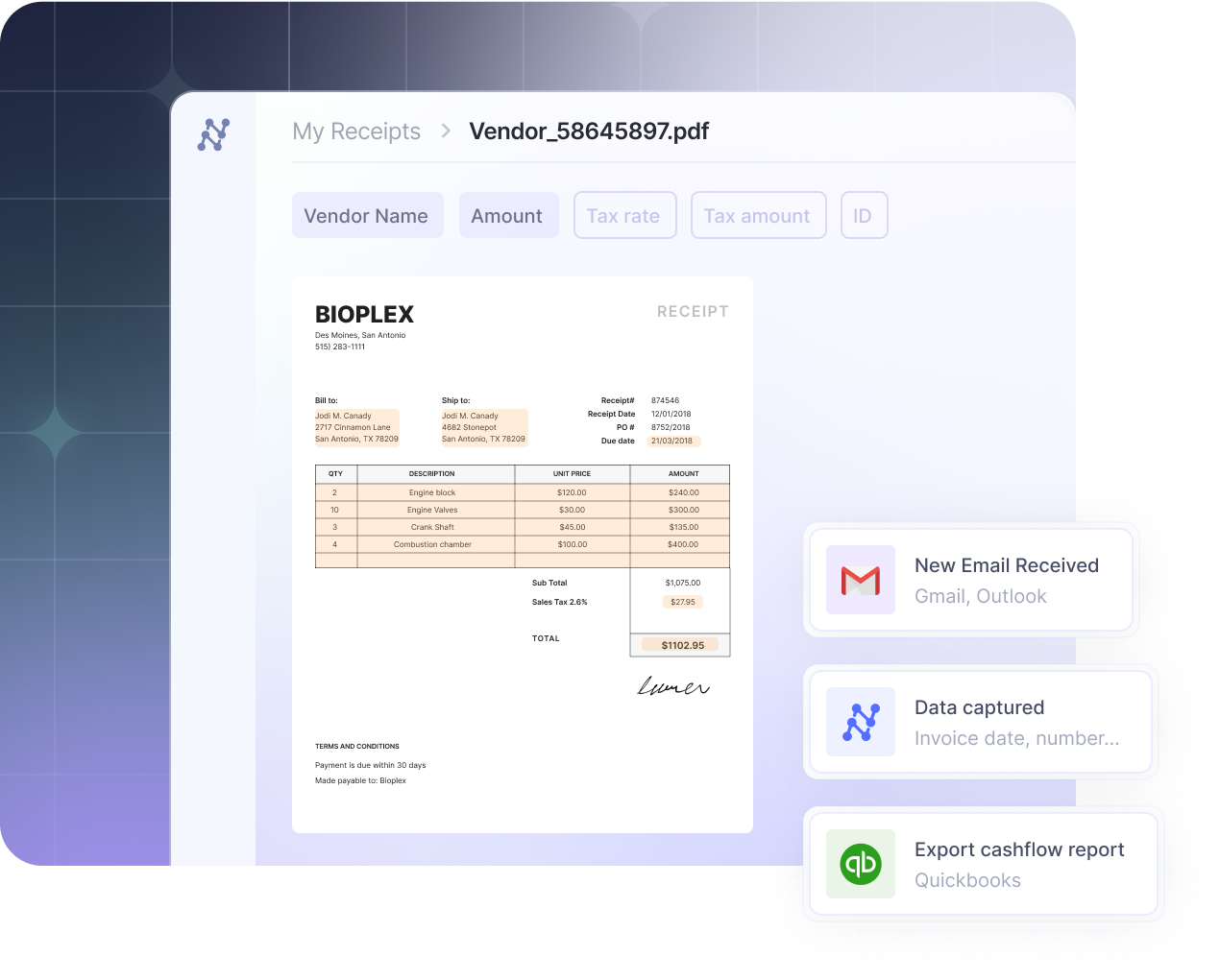 digitising receipts using Nanonets