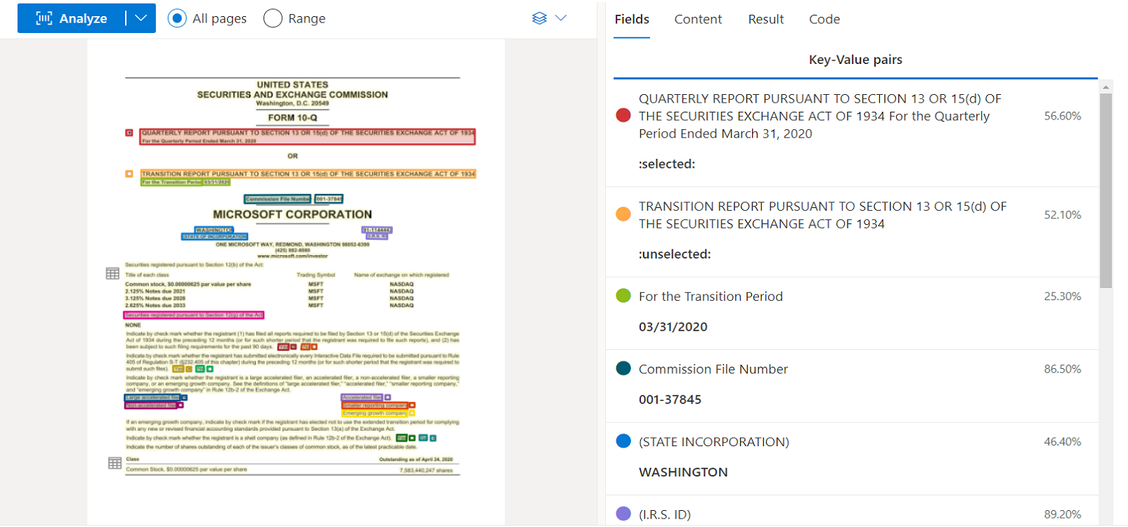 Data extraction with Azure AI Document Intelligence | Source