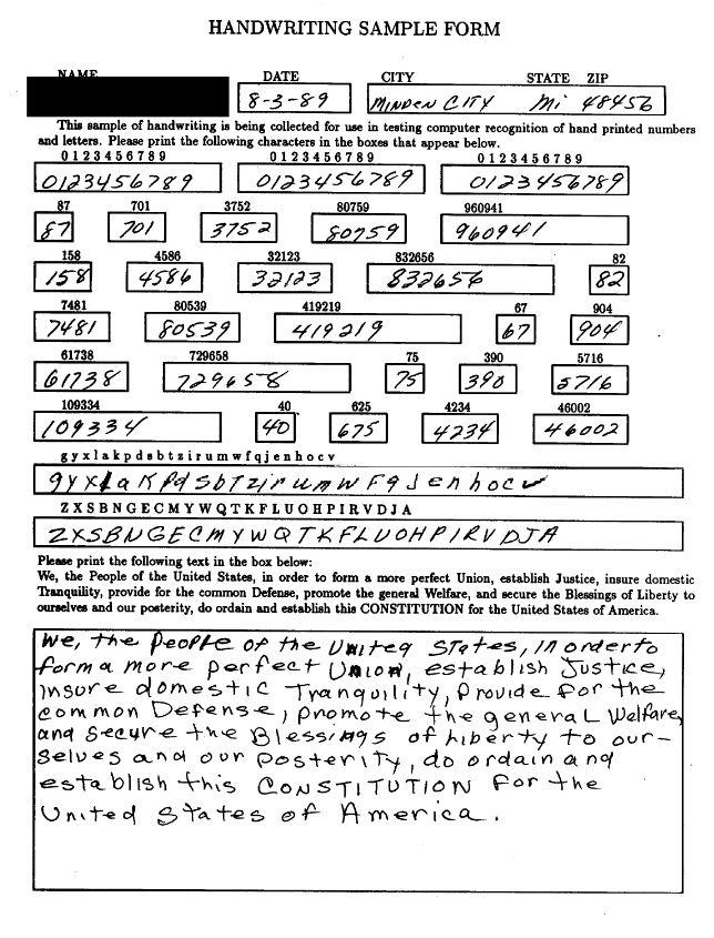 Handwritten form - Convert handwriting to text - Nanonets