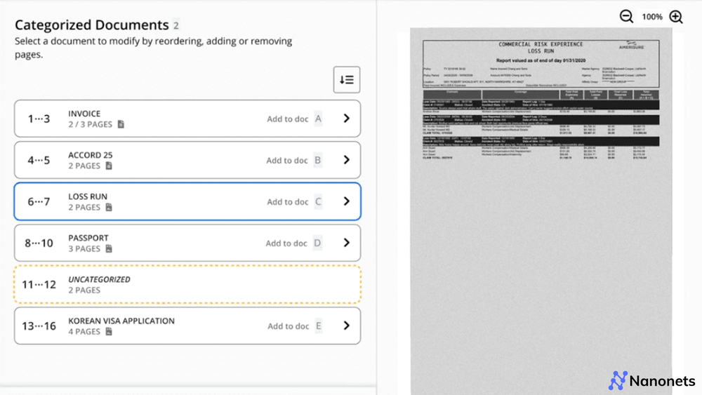 Hyperscience document processing