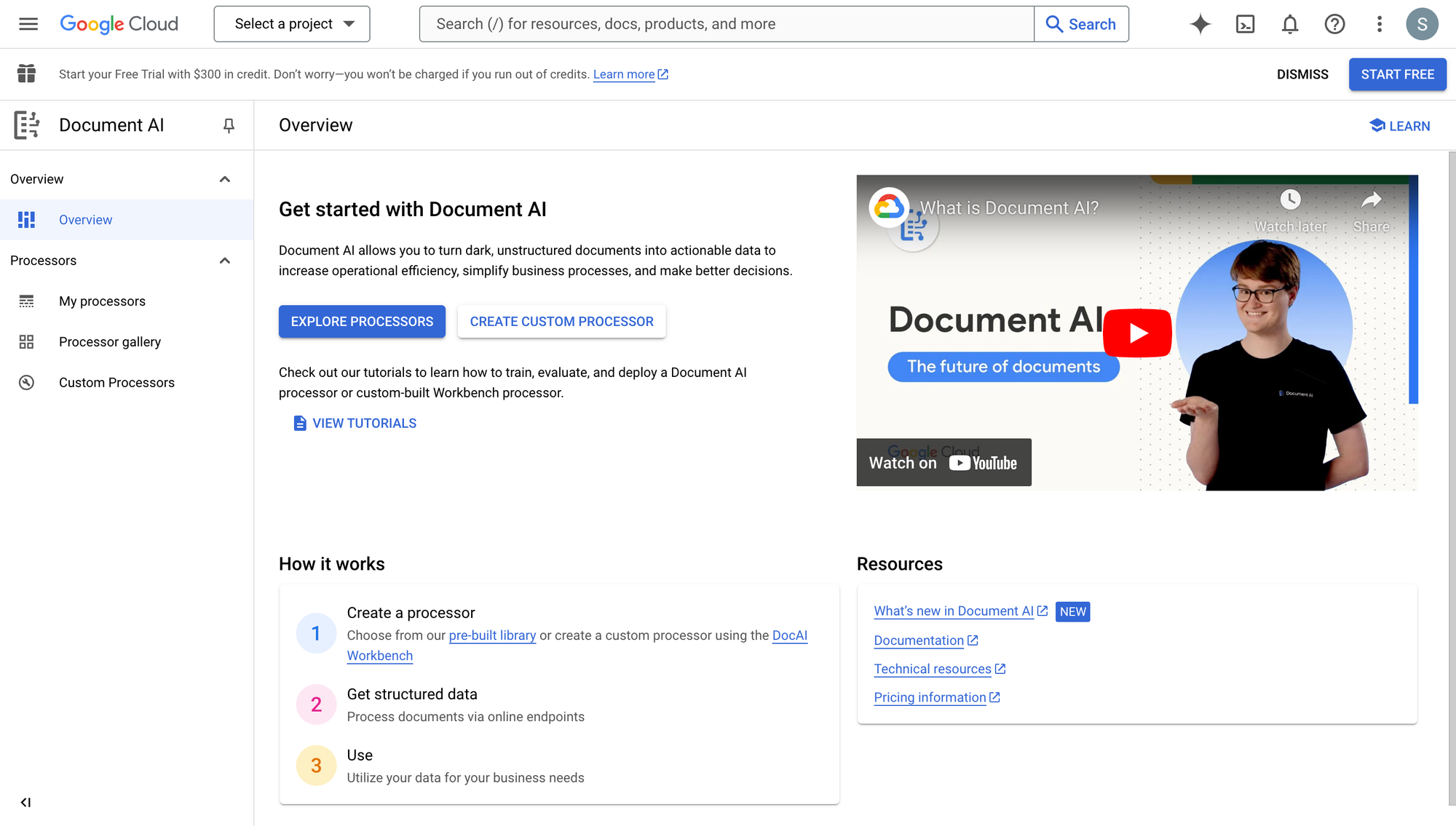 Google Document AI - OCR software 