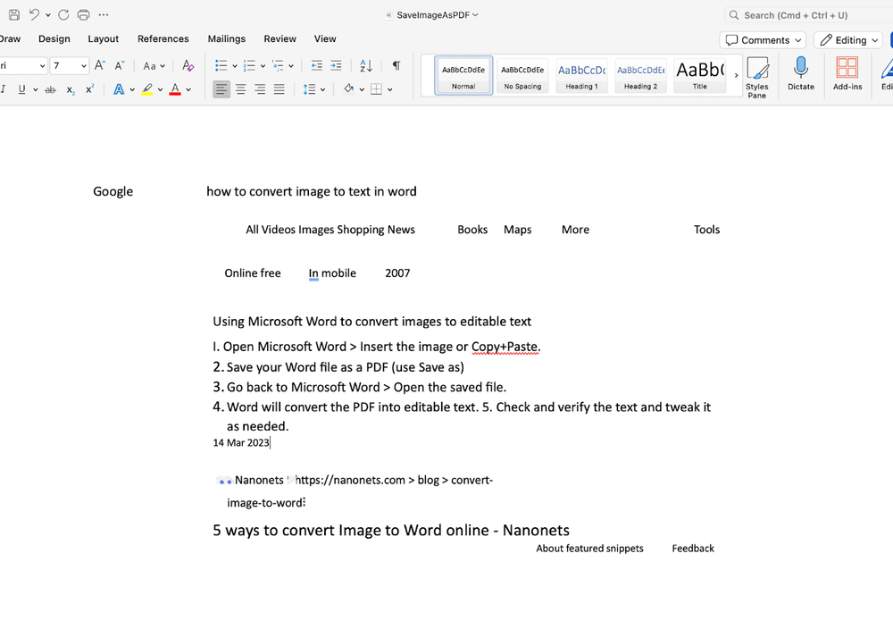 How to Convert Image to Text in Microsoft Word: 3 Methods
