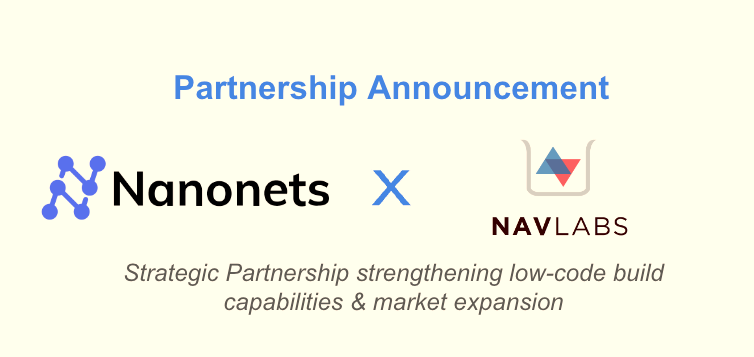 Nanonets announces strategic partnership with NavLabs Post feature image