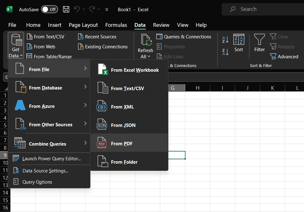 How to access Excel