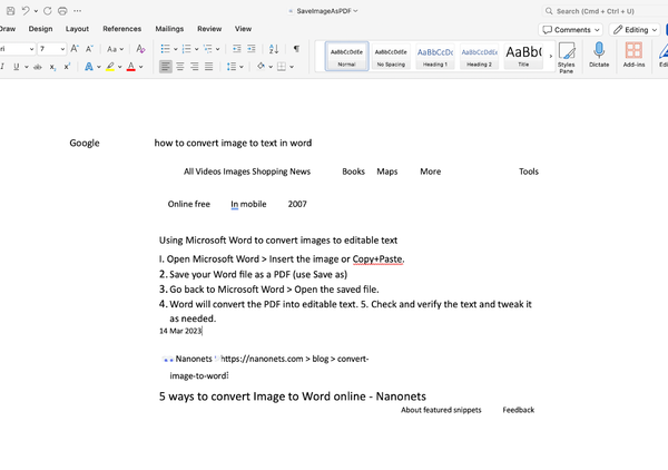 How to Convert Image to Text in Microsoft Word: 3 Methods
