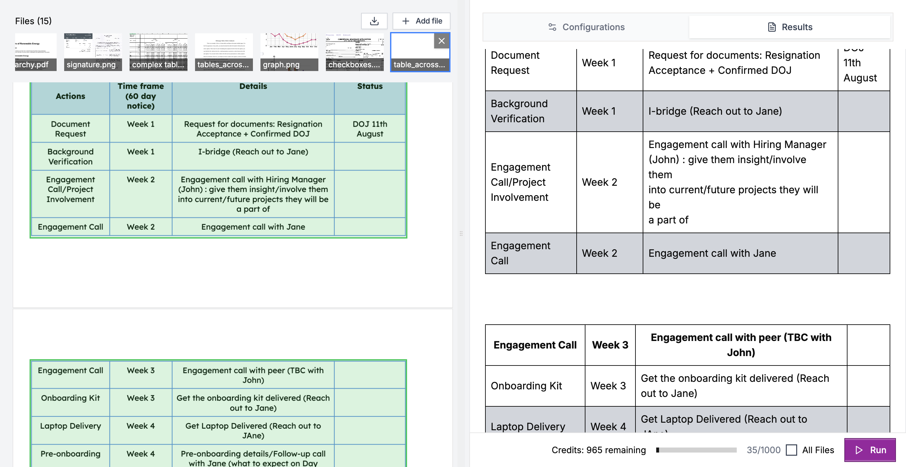 Reducto fails to merge tables across pages